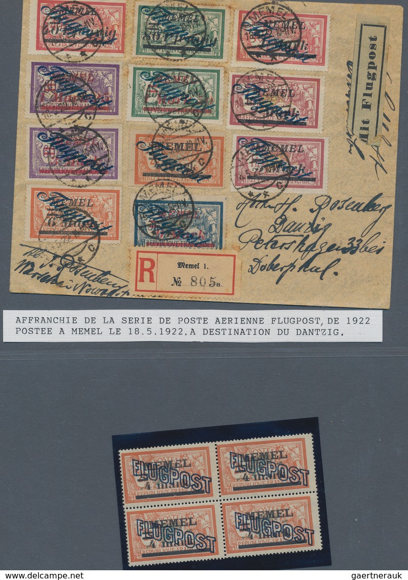 Memel: 1920/1923, Saubere Ungebrauchte/postfrische Sammlung Auf Selbstgestalteten Albenblättern, All - Memel (Klaïpeda) 1923