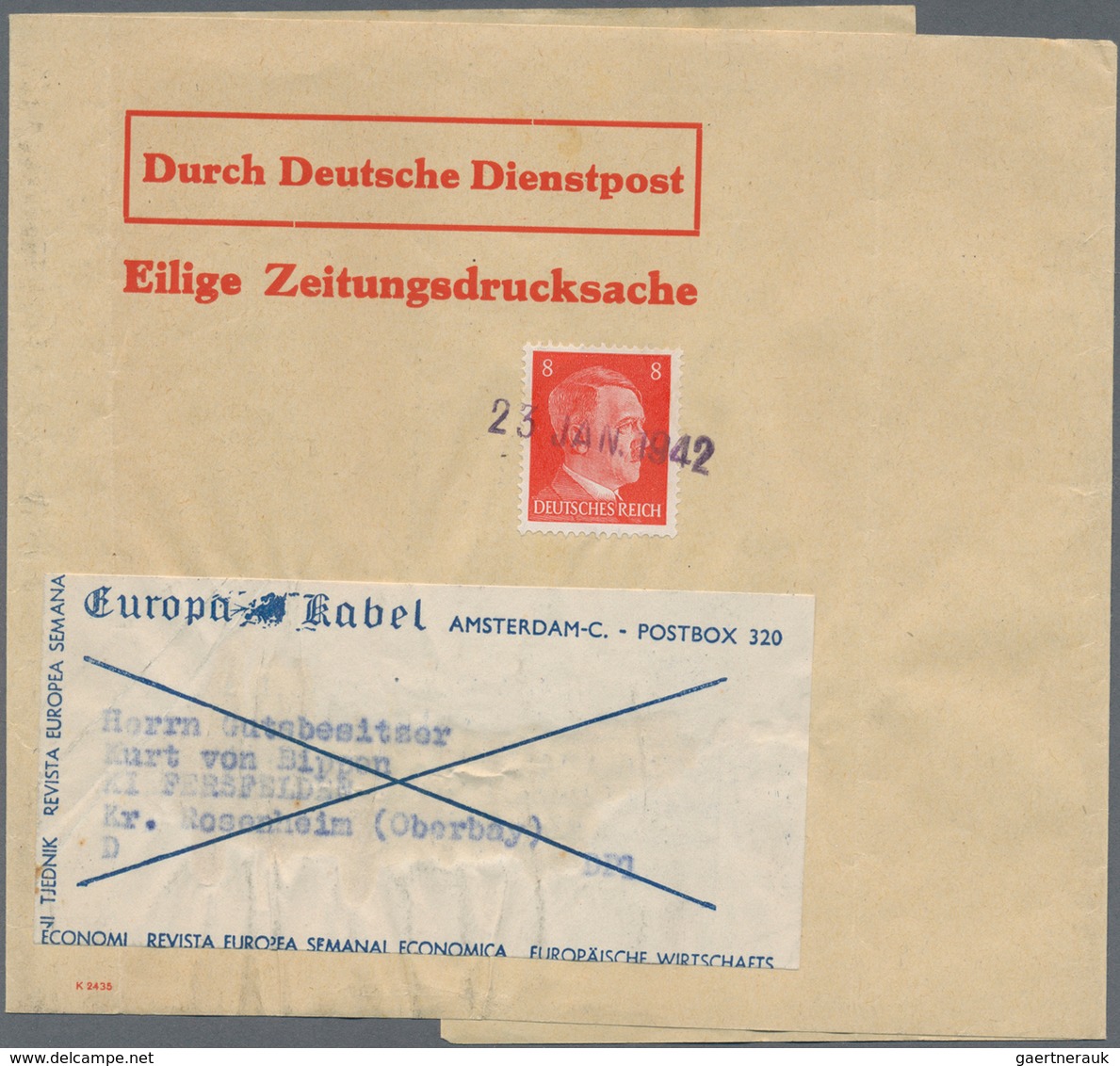 Deutsche Besetzung II. WK: 1938/1944, Vielseitige Partie Von 44 Briefen Und Karten Incl. Sudetenland - Occupation 1938-45