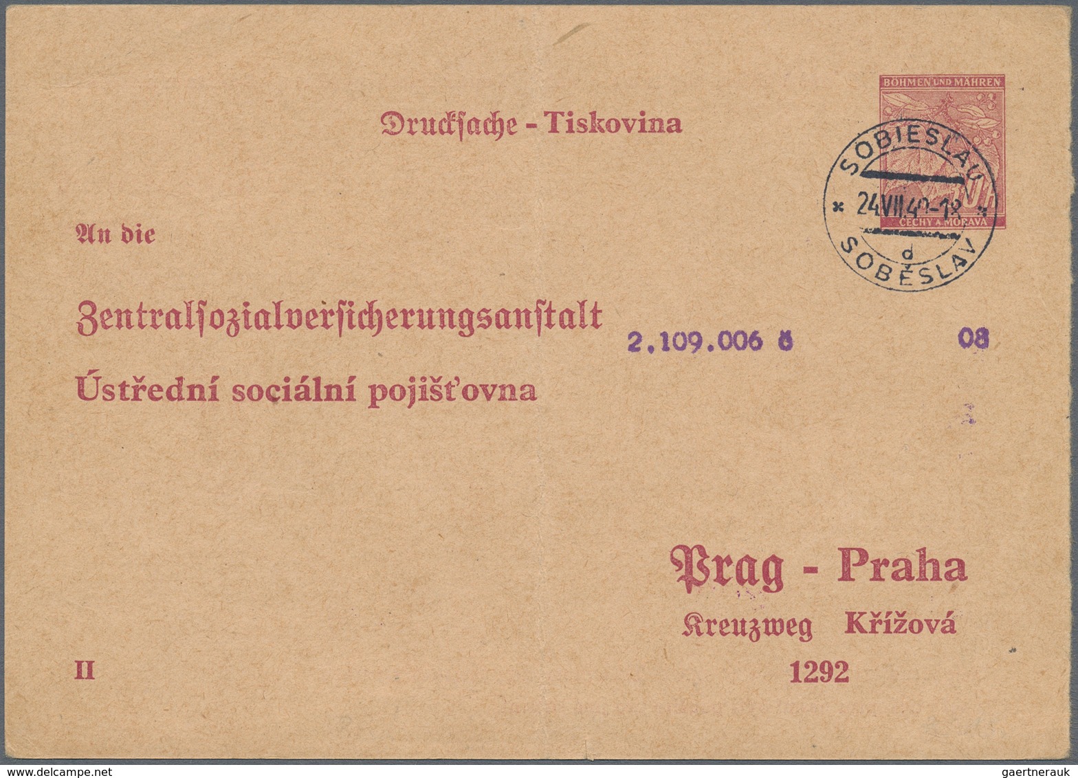 Deutsche Besetzung II. WK: 1939/1945, Partie von über 80 Briefen und Karten, dabei Böhmen und Mähren