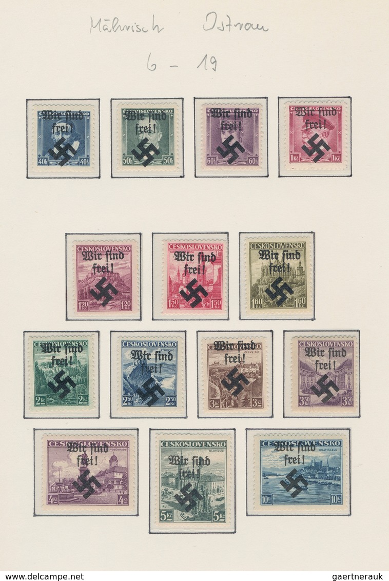 Dt. Besetzung II WK - Böhmen Und Mähren: 1939/1944: Mährisch Ostrau/Böhmen + Mähren Sammlung Im Vord - Occupazione 1938 – 45