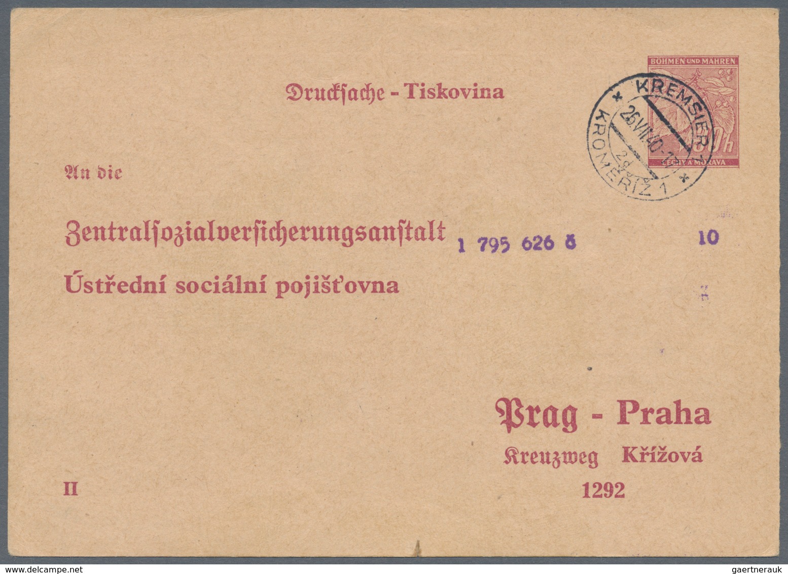 Dt. Besetzung II WK - Böhmen Und Mähren: 1939/1945, Vielseitige Partie Von Ca. 215 Bedarfs-Briefen/K - Occupation 1938-45