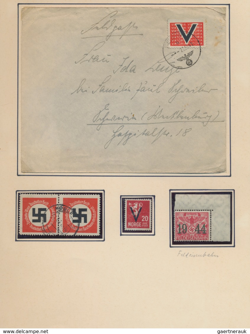 Feldpostmarken: 1942-1945, Recht Gut Besetzte Sammlung Auf Vordruck Und Zusätzlichen Blättern, Dabei - Autres & Non Classés