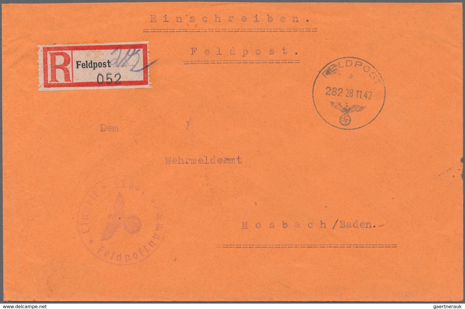 Feldpost 2. Weltkrieg: 1941/1943 Ca., AFRIKA-KORPS, Sammlung Mit 52 Feldpostbelegen, Dabei Viele Ein - Other & Unclassified