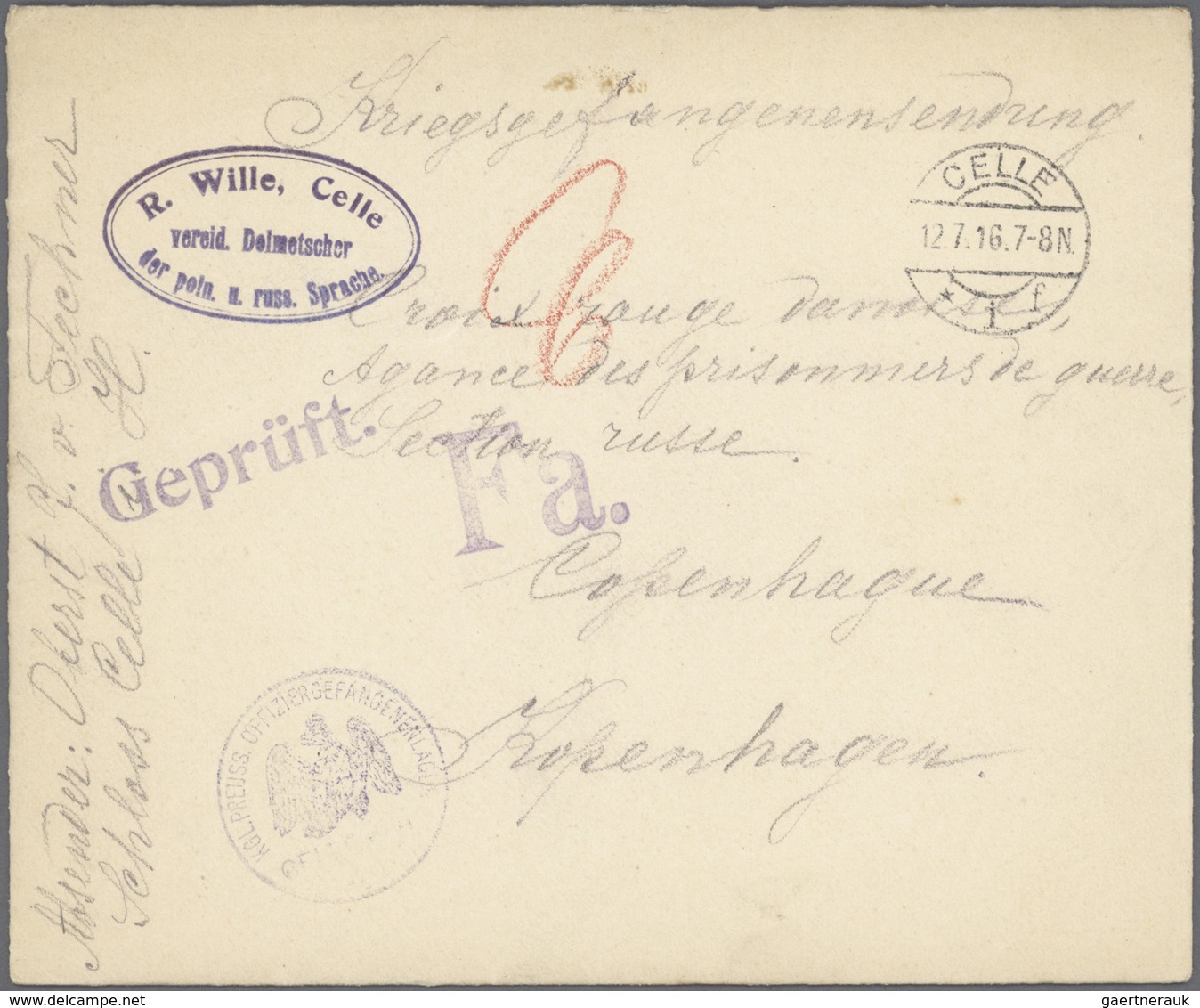 Kriegsgefangenen-Lagerpost: 1914/1918, Einige Hundert Briefe Und Karten Im Alten, Selbstgefertigtem - Other & Unclassified