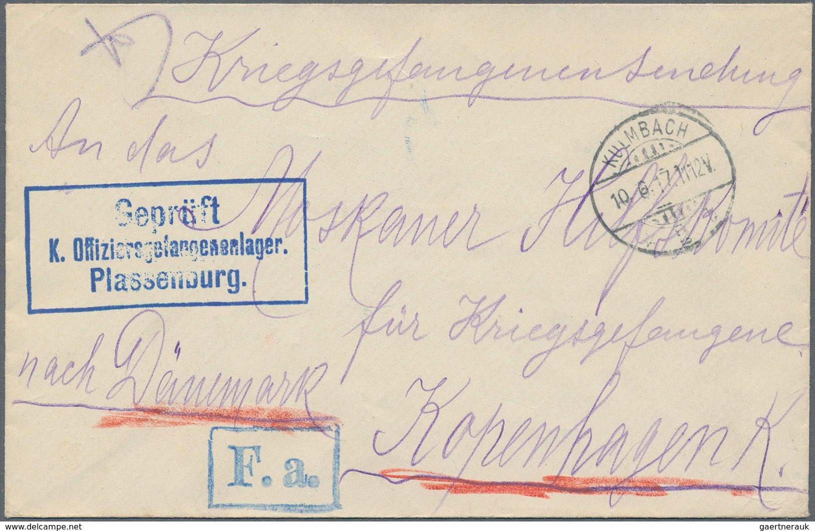 Kriegsgefangenen-Lagerpost: 1914/1919, Ca. 70 Briefe Von Kriegsgefangenen An Das Rote Kreuz In Genf - Other & Unclassified