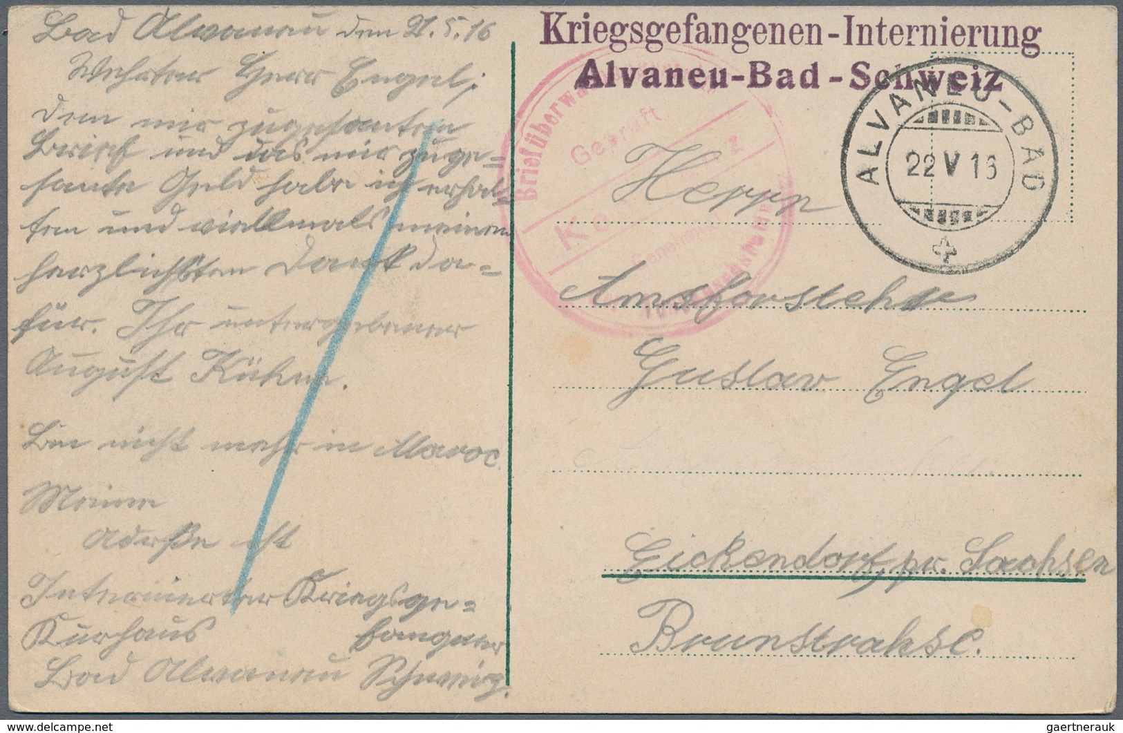 Kriegsgefangenen-Lagerpost: 1914/1919, Kleiner Sammltingsbestand Von über 50 Belegen Ausländ. Kriegs - Other & Unclassified