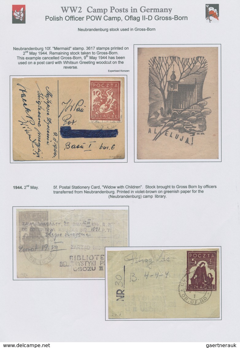 Kriegsgefangenen-Lagerpost: 1942/1945, Woldenberg, Gross-Born, Neubrandenburg und Murnau, austellung