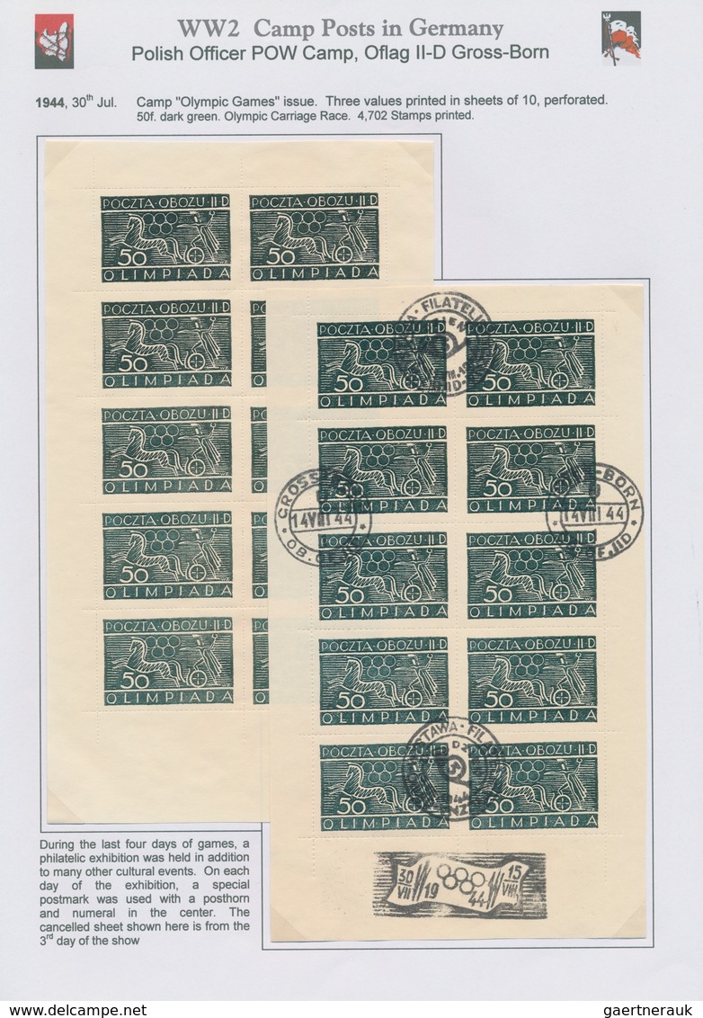 Kriegsgefangenen-Lagerpost: 1942/1945, Woldenberg, Gross-Born, Neubrandenburg und Murnau, austellung