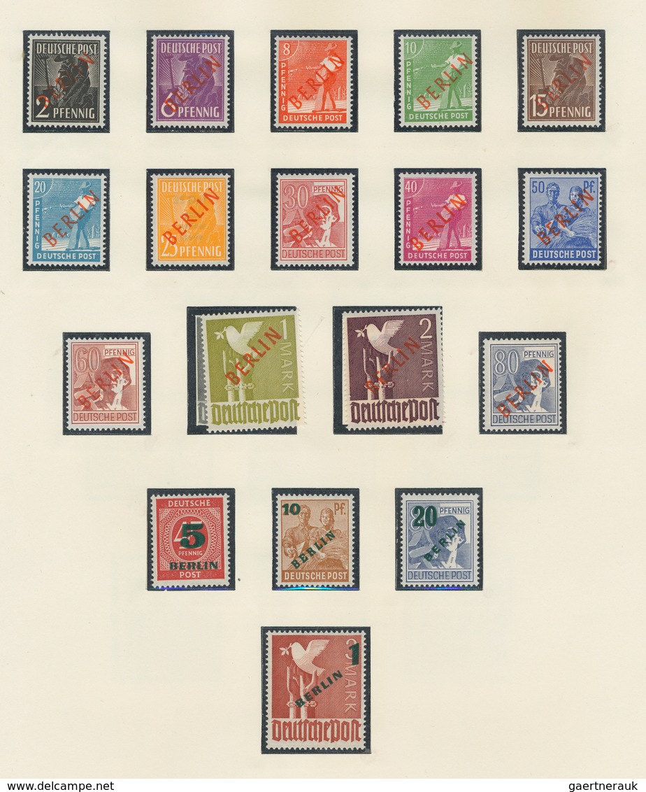 Deutschland Nach 1945: 1945/1956, Sammlung Der Westzonen Und Gemeinschaftsausgaben Zusammen Mit Bund - Collections