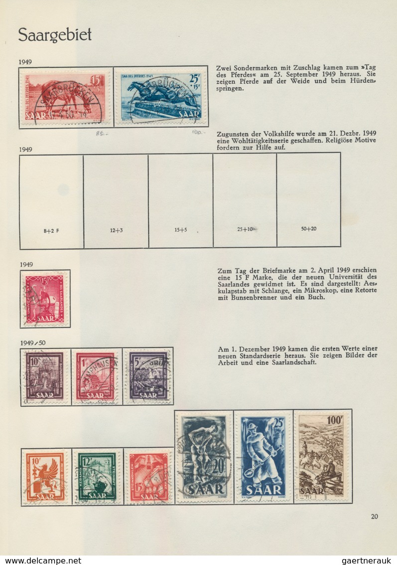Deutschland Nach 1945: 1945/1959, Sauber Gestempelte Sammlung Im Sprechenden Behrens-Album, Immer Wi - Collections