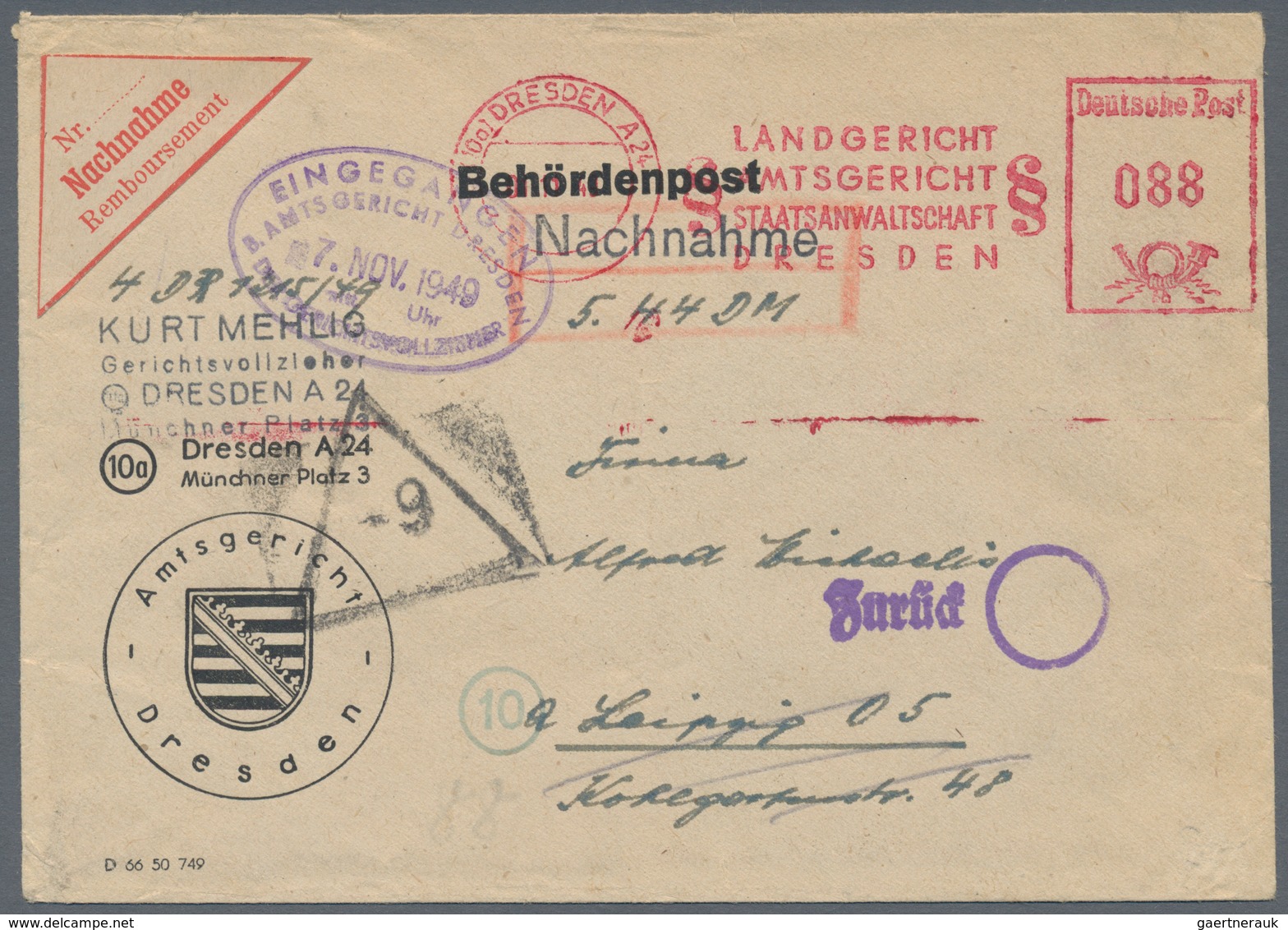 Deutschland Nach 1945: 1945/2000 (ca.), FREISTEMPLER, Vielseitiger Bestand Von Ca. 470 Belegen Mit W - Collections