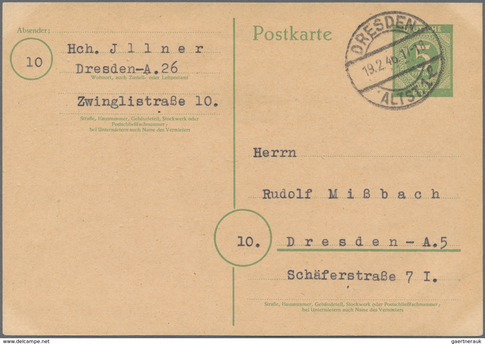 Deutschland Nach 1945: 1945-1948, Hochwertiger Bestand Mit Weit über 1.000 Ganzsachen, Zumeist Aufbr - Sammlungen