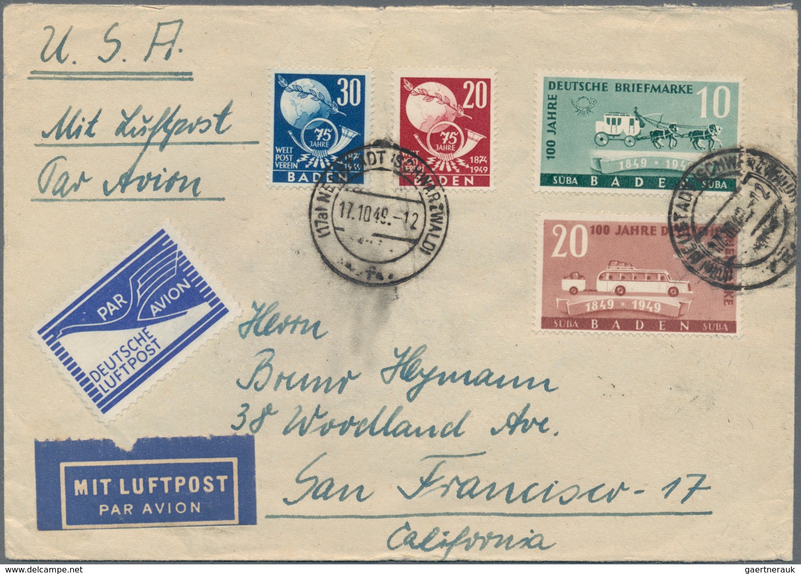 Deutschland Nach 1945: 1945-1970, Posten Mit Etwa 450 Briefen, Belegen, Ganzsachen Und FDC, Dabei Vi - Collections