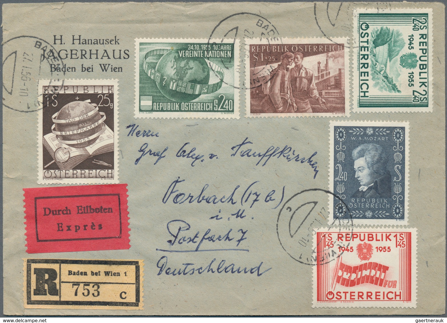 Deutschland Nach 1945: 1946/1962, Partie Von Ca. 90 Belegen (incl. Ein Wenig Österreich), Unterschie - Collections