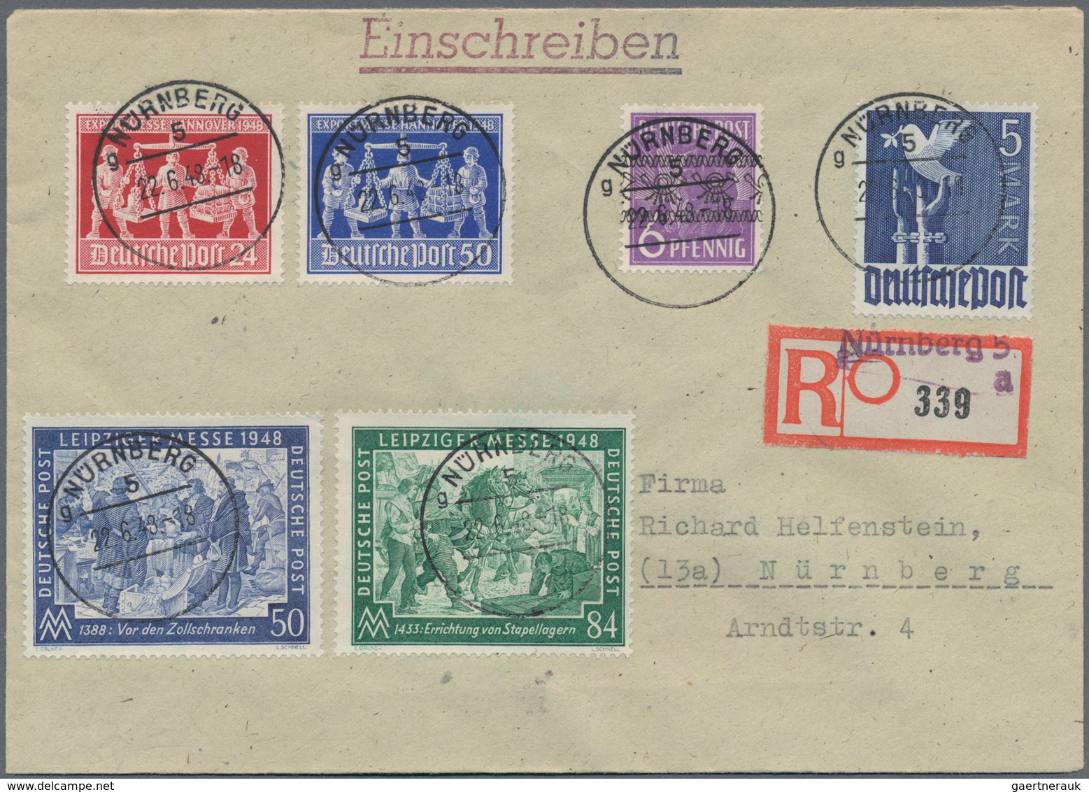 Deutschland Nach 1945: 1946/1967, Partie Von Ca. 105 Briefen Und Karten Mit Den Verschiedenen Besatz - Collections