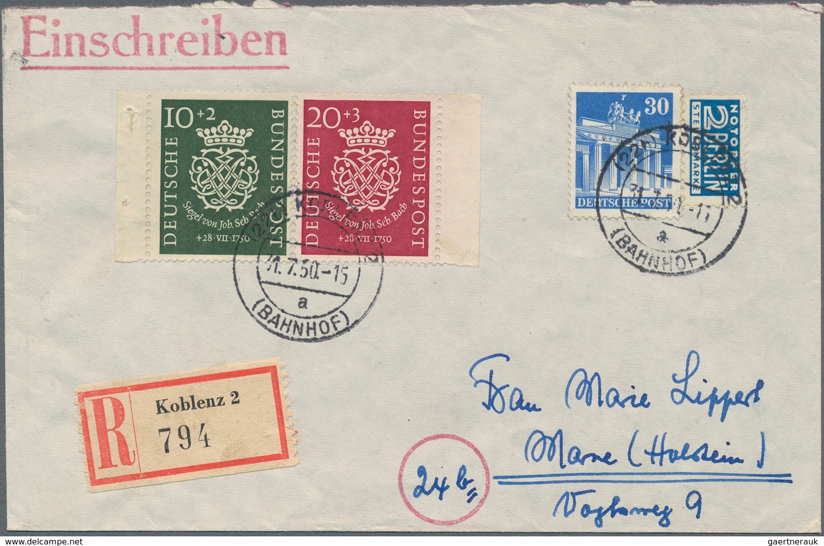 Deutschland Nach 1945: 1948/1960, Bizone Bis Bund, Umfangreiche Sammlung Von über 500 Belegen Mit Za - Collections