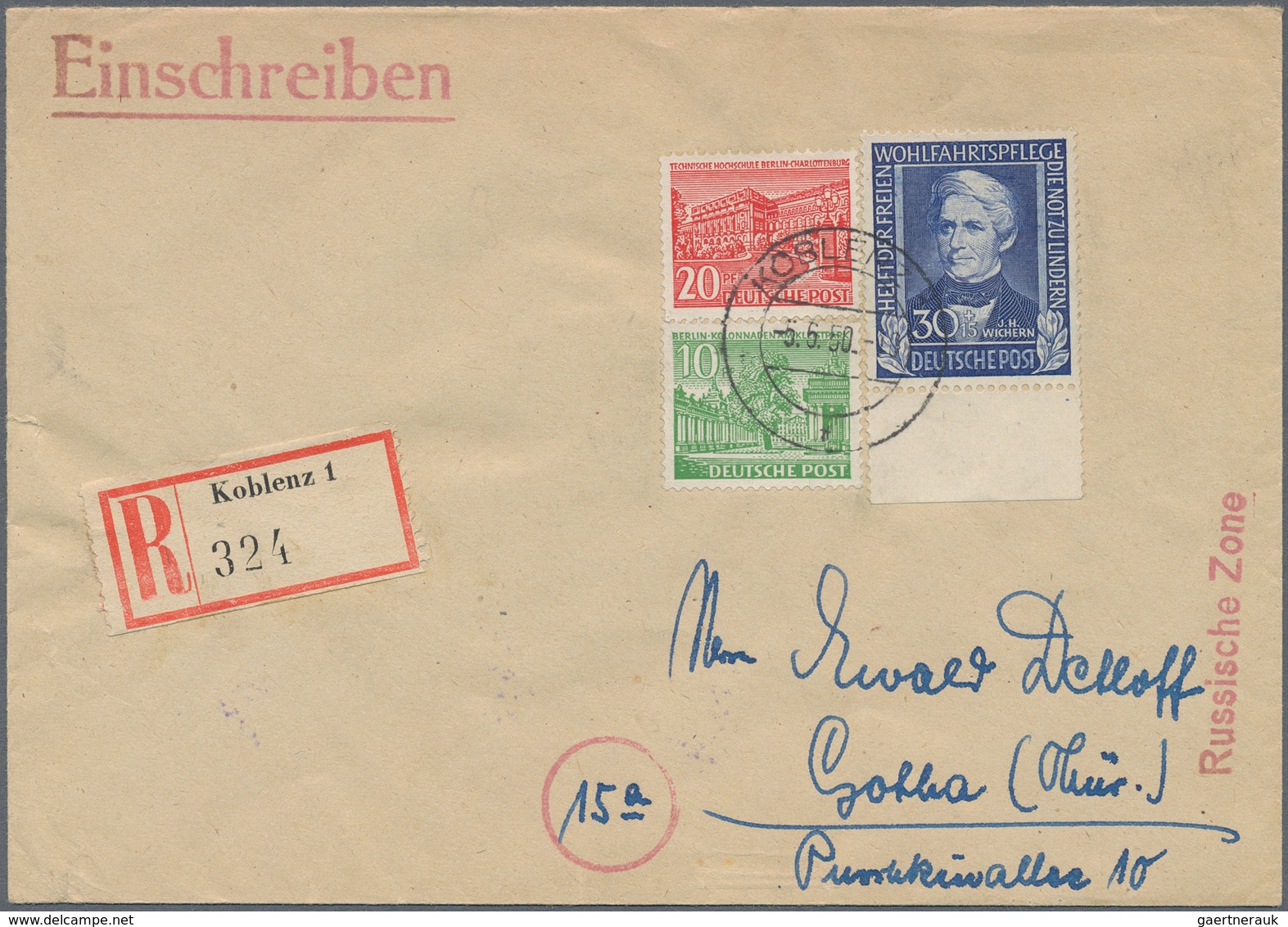 Deutschland nach 1945: 1948/1960, Bizone bis Bund, umfangreiche Sammlung von über 500 Belegen mit za