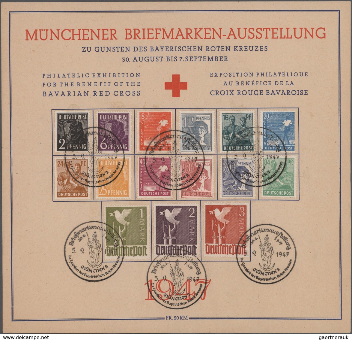 Deutschland Nach 1945: 19456-1949, Westzonen Und Saar, Sammlung In Drei Vordruck-Alben Und Zusätzlic - Sammlungen