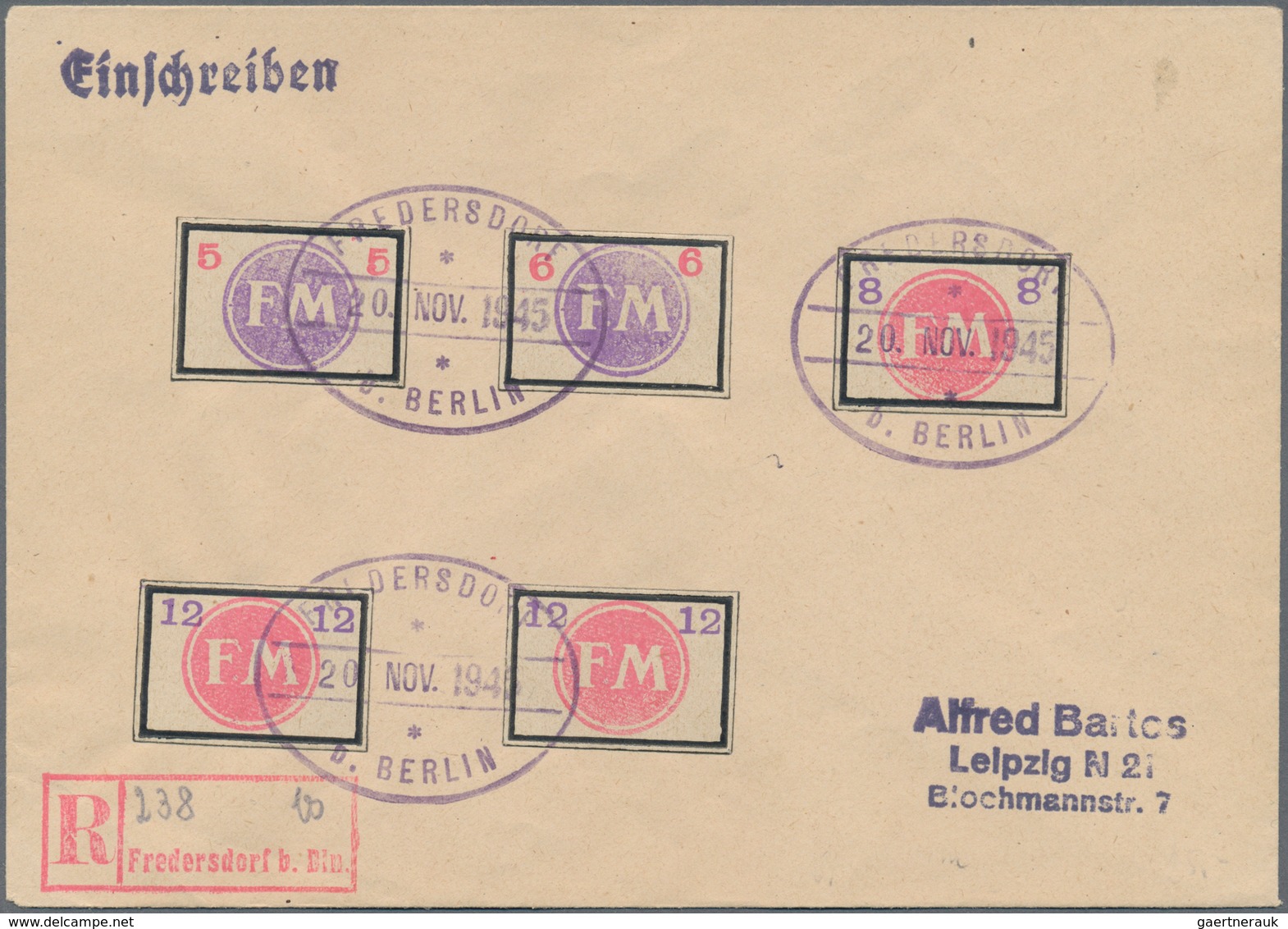 Deutsche Lokalausgaben Ab 1945: 1945, Kleines Lot Mit 40 Briefen Und Belegen, Dabei Einige Philateli - Sonstige & Ohne Zuordnung