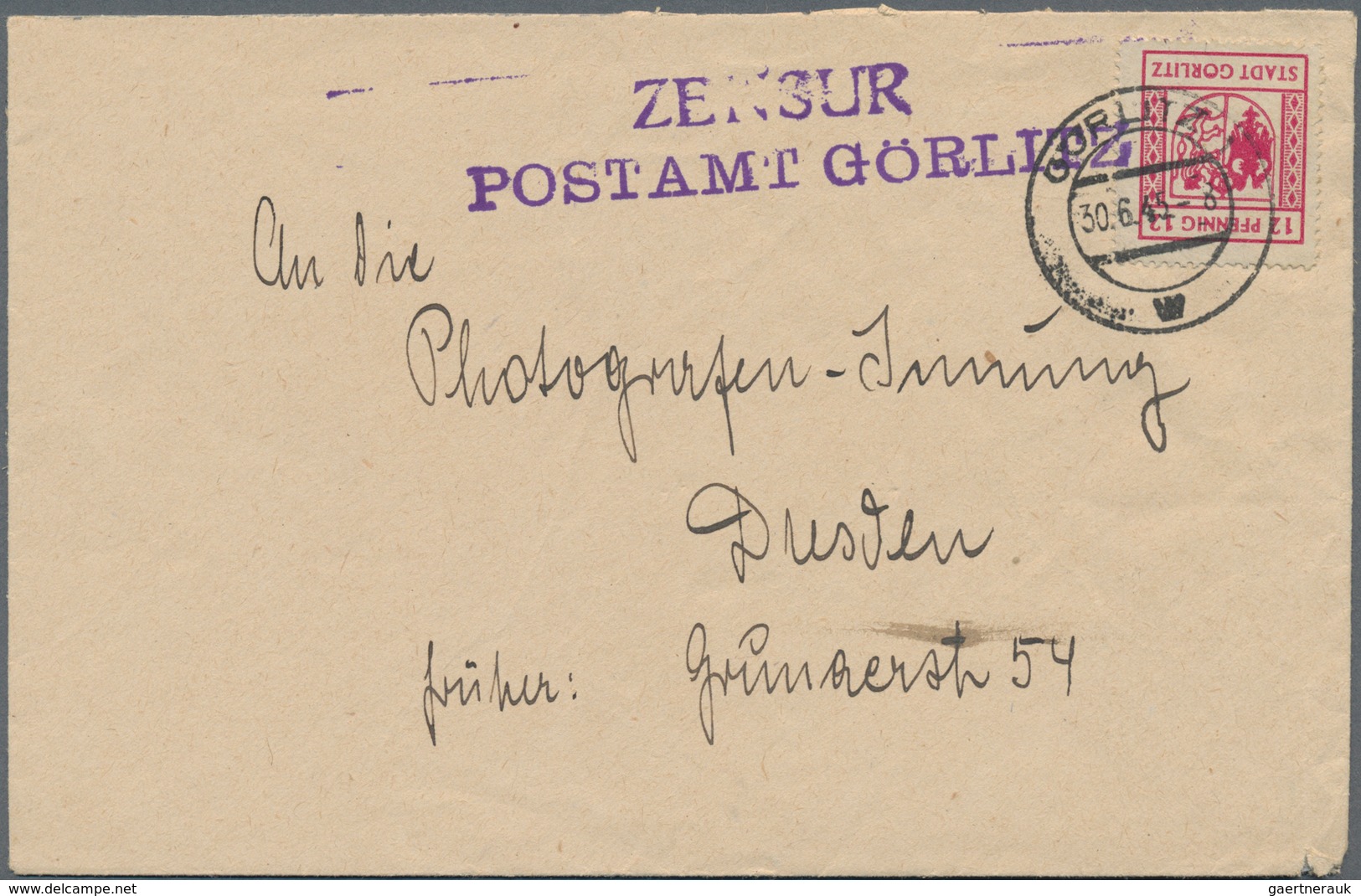 Deutsche Lokalausgaben Ab 1945: GÖRLITZ: 1945/1948, Partie Von Zehn Bedarfs-Briefen/Karten, Dabei Ei - Sonstige & Ohne Zuordnung