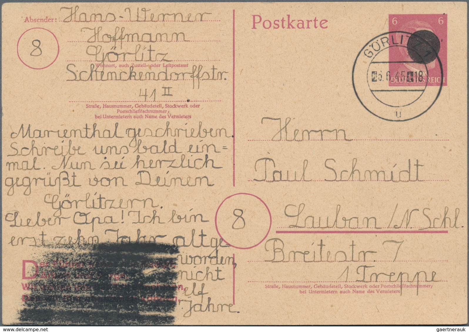 Deutsche Lokalausgaben Ab 1945: GÖRLITZ: 1945/1948, Partie Von Zehn Bedarfs-Briefen/Karten, Dabei Ei - Sonstige & Ohne Zuordnung
