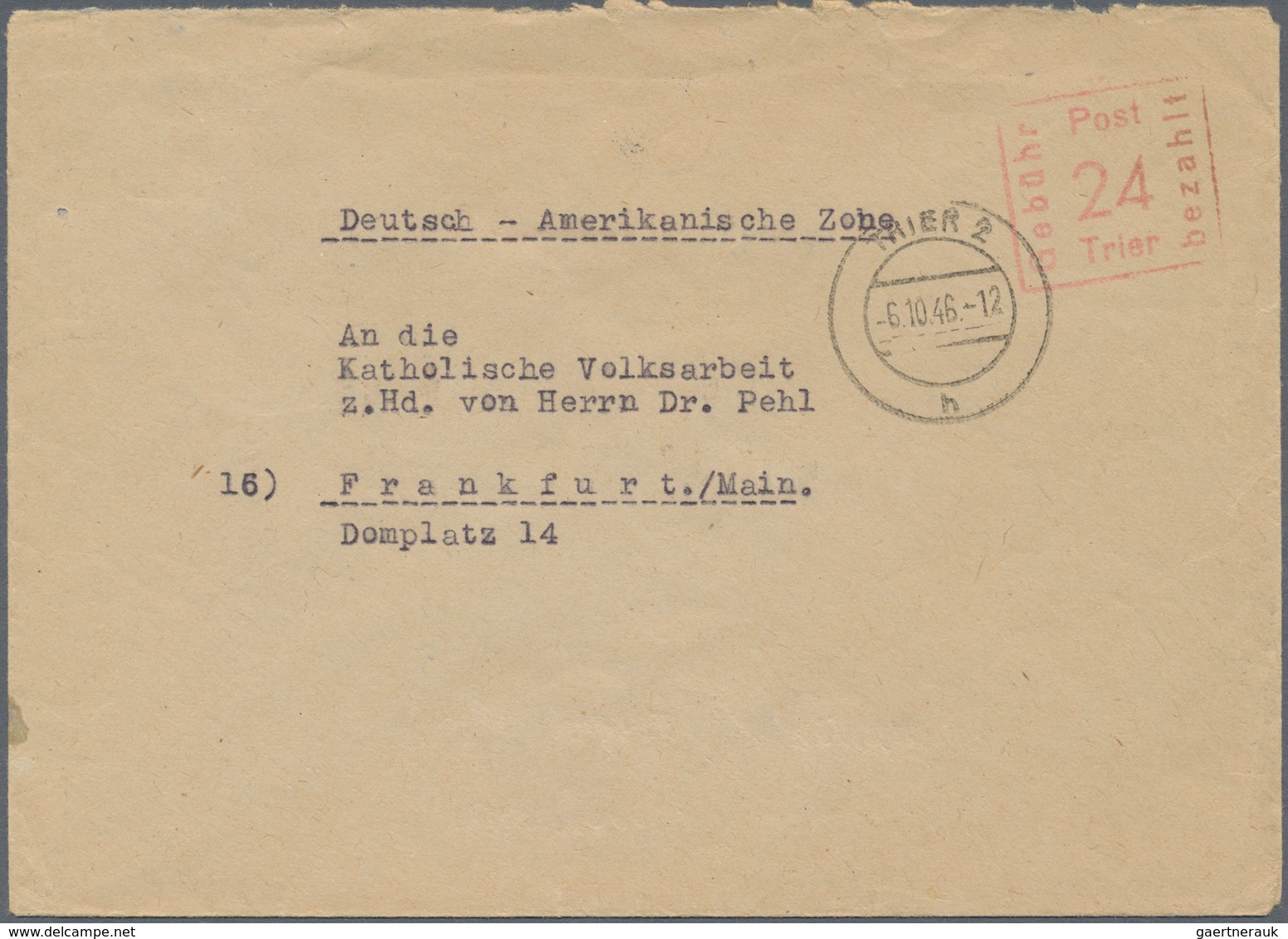 Alliierte Besetzung - Gebühr Bezahlt: 1945/1948, Rheinland/Mosel/Pfalz Plz 22, Saubere Partie Von Ca - Altri & Non Classificati