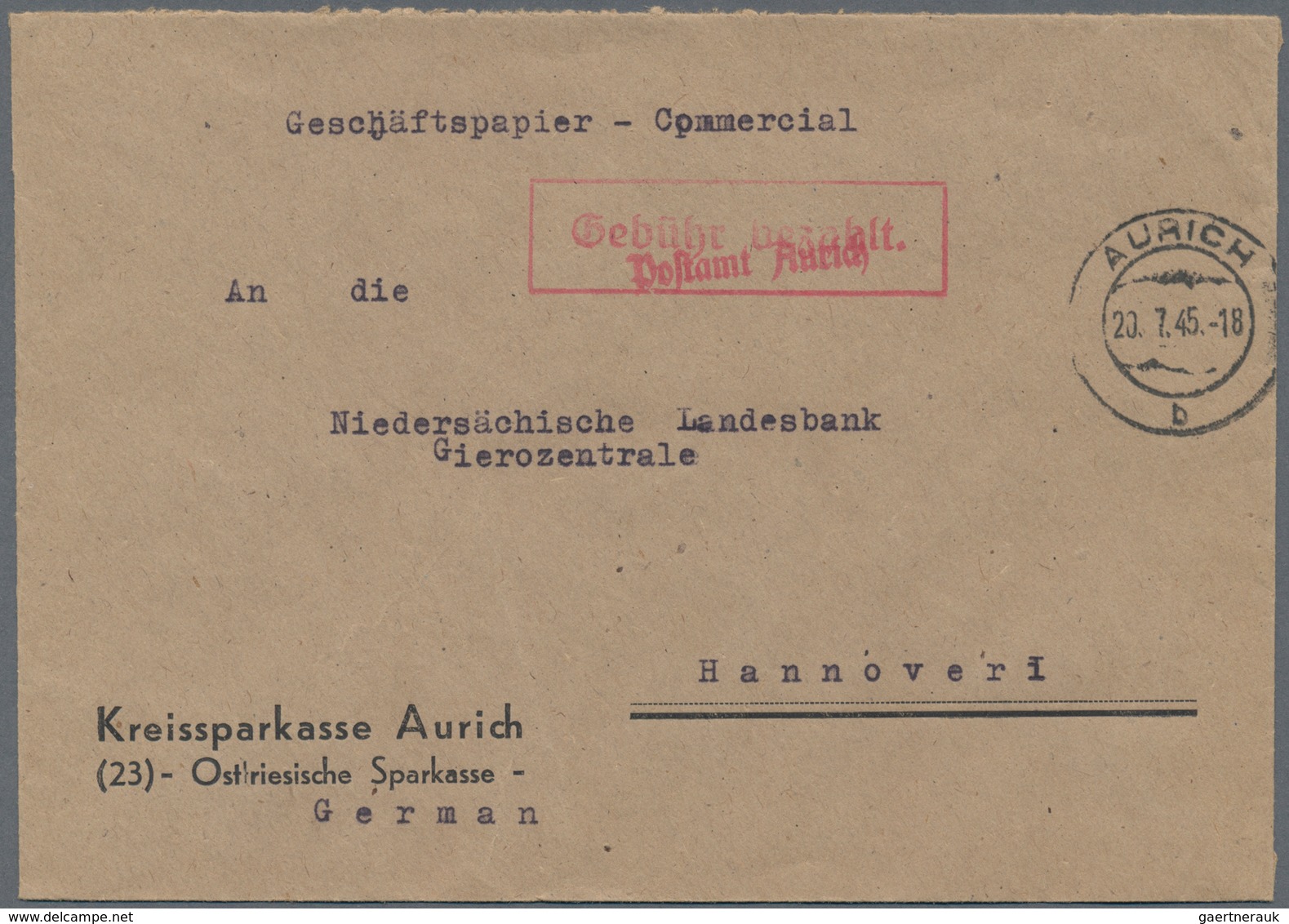 Alliierte Besetzung - Gebühr Bezahlt: 1945/1948, Schleswig-Holstein/Weser-Ems Plz 23+24, Saubere Par - Altri & Non Classificati