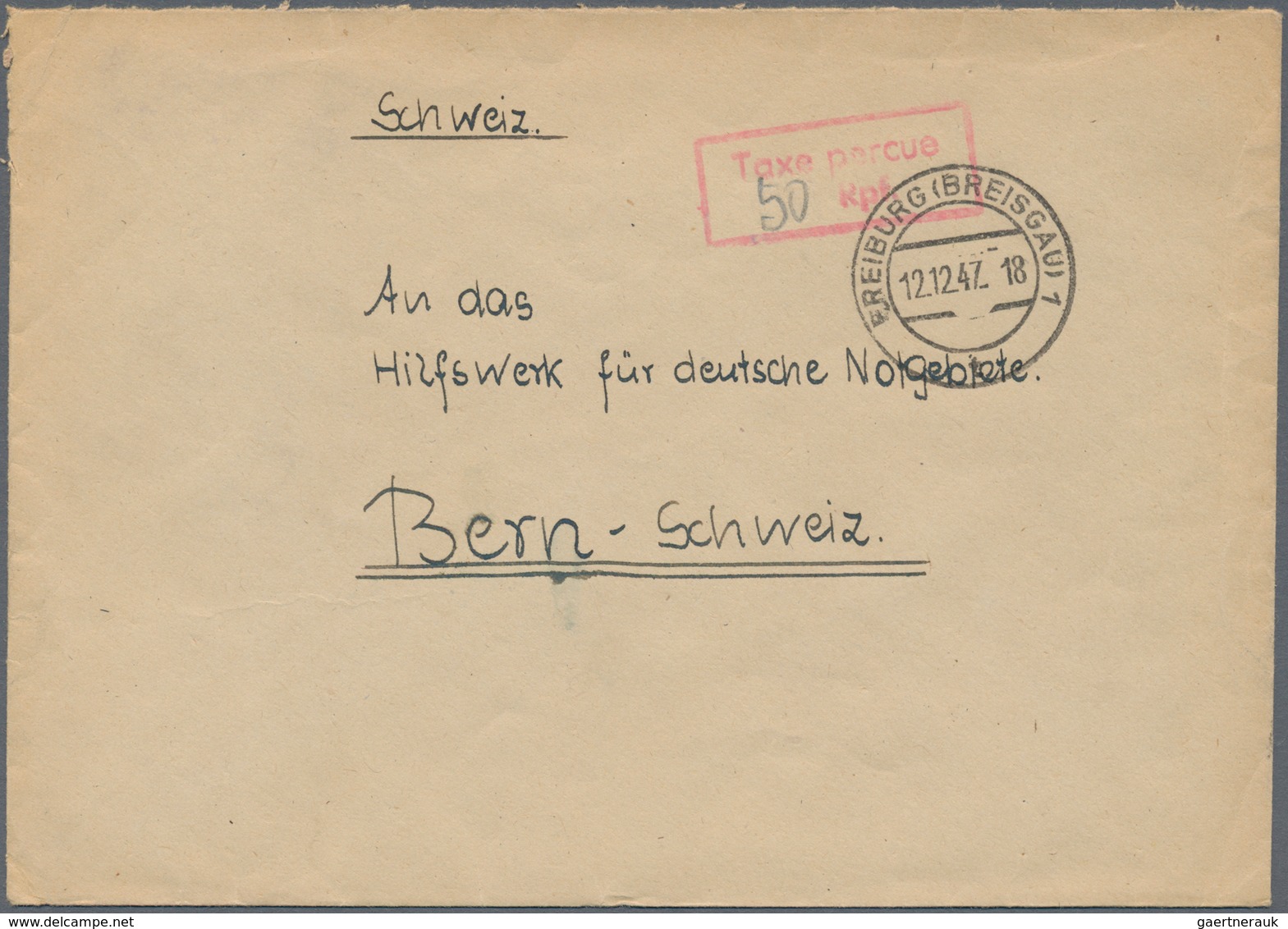 Alliierte Besetzung - Gebühr Bezahlt: 1945/1949, Baden Plz 17a/b, Saubere Partie Von Ca. 160 Gebühr - Autres & Non Classés