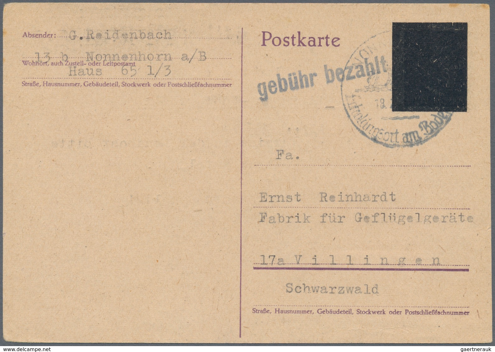 Alliierte Besetzung - Gebühr Bezahlt: 1945/1949, Württemberg Plz 14a/b, Saubere Partie Von Ca. 173 G - Autres & Non Classés