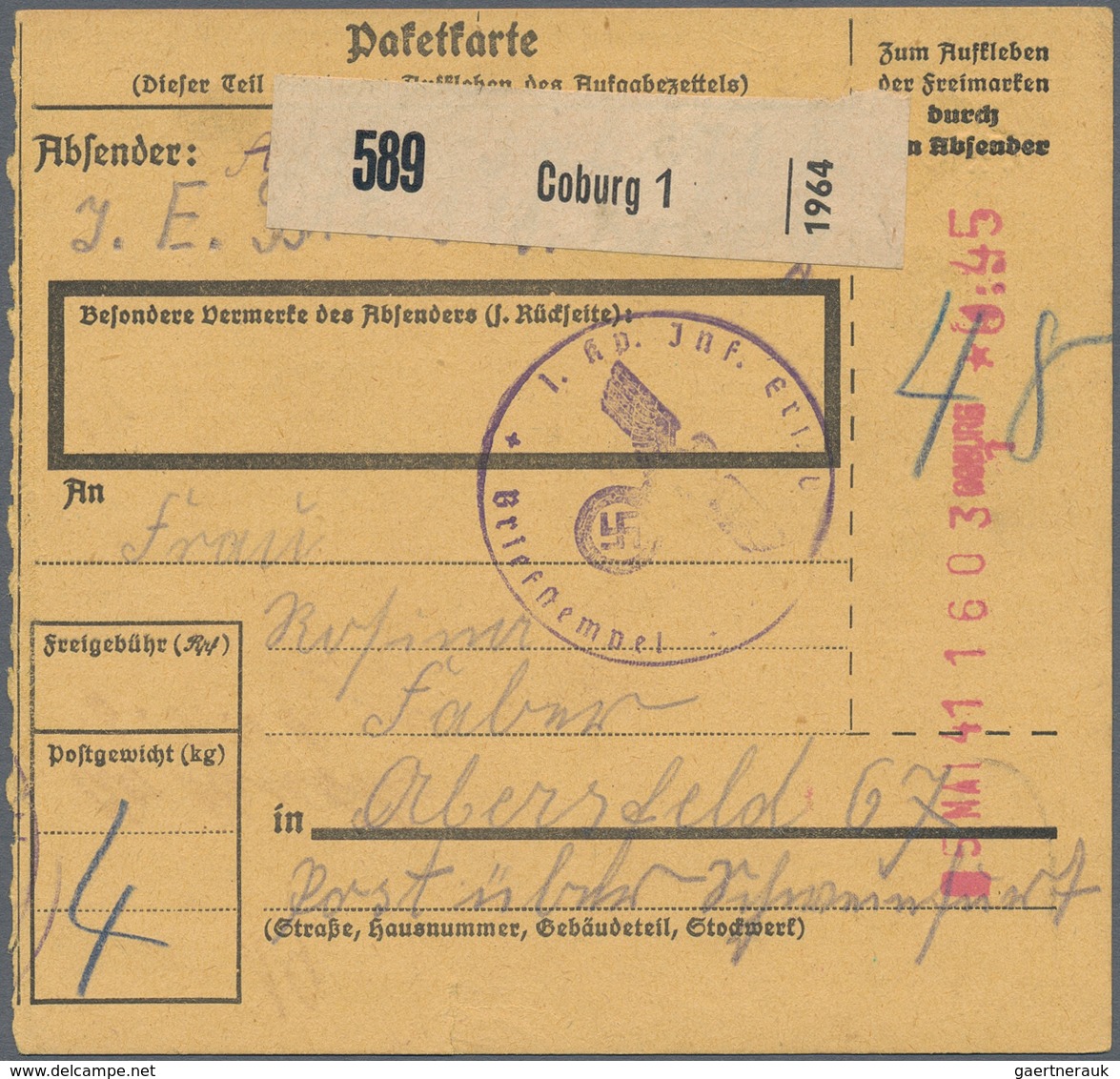 Alliierte Besetzung - Gebühr Bezahlt: 1945/1953, Umfangreiche Stempel- Und Spezial-Sammlung Mit Gesc - Other & Unclassified