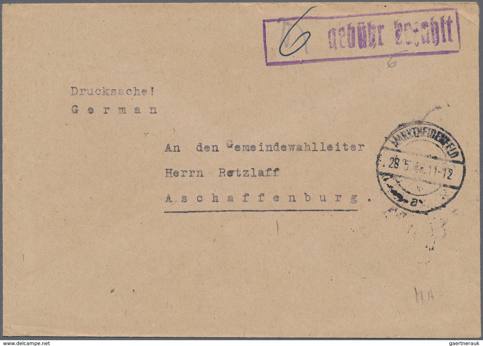 Alliierte Besetzung - Gebühr Bezahlt: 1945/1953, Umfangreiche Stempel- Und Spezial-Sammlung Mit Gesc - Sonstige & Ohne Zuordnung
