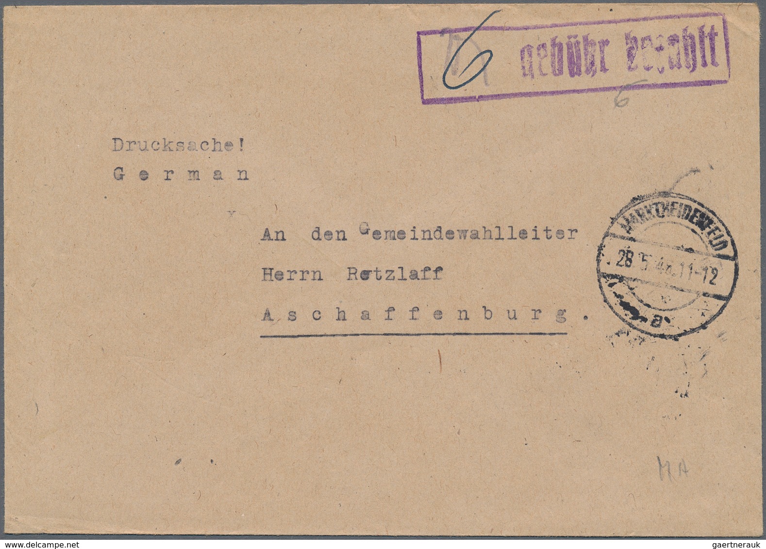 Alliierte Besetzung - Gebühr Bezahlt: 1945/1953, Umfangreiche Stempel- Und Spezial-Sammlung Mit Gesc - Autres & Non Classés