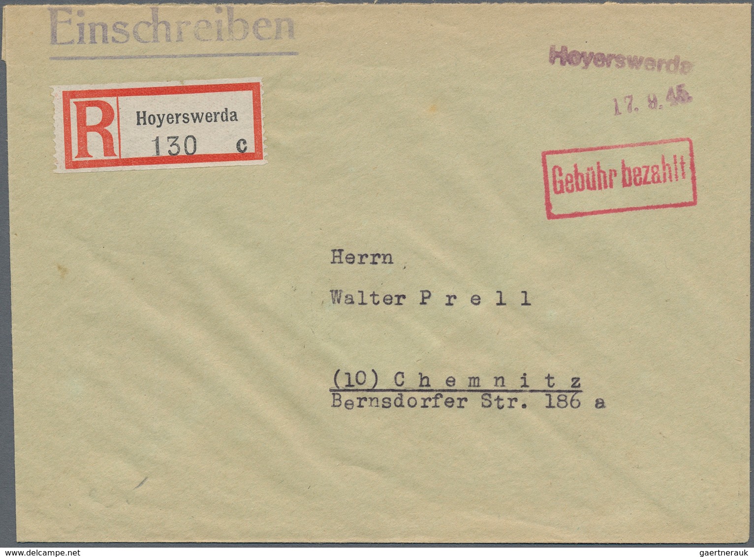 Alliierte Besetzung - Notstempel: Sowjetische Zone: 1945/1950, Interesssantes Lot Von über 120 Brief - Autres & Non Classés