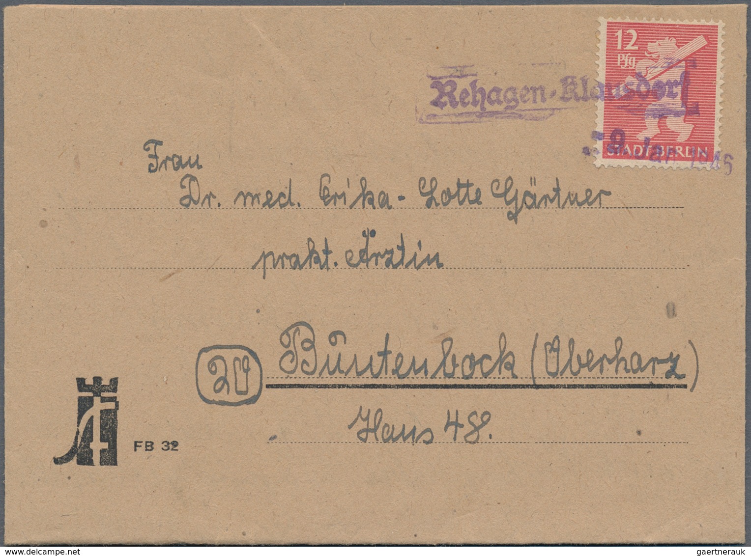 Alliierte Besetzung - Notstempel: Sowjetische Zone: 1945/1950, Interesssantes Lot Von über 120 Brief - Sonstige & Ohne Zuordnung