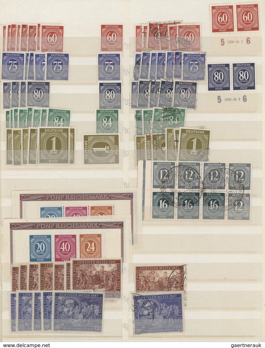 Alliierte Besetzung - Gemeinschaftsausgaben: 1946/1948, Kontrollrat Und Etwas Bizone, Sauber Sortier - Autres & Non Classés