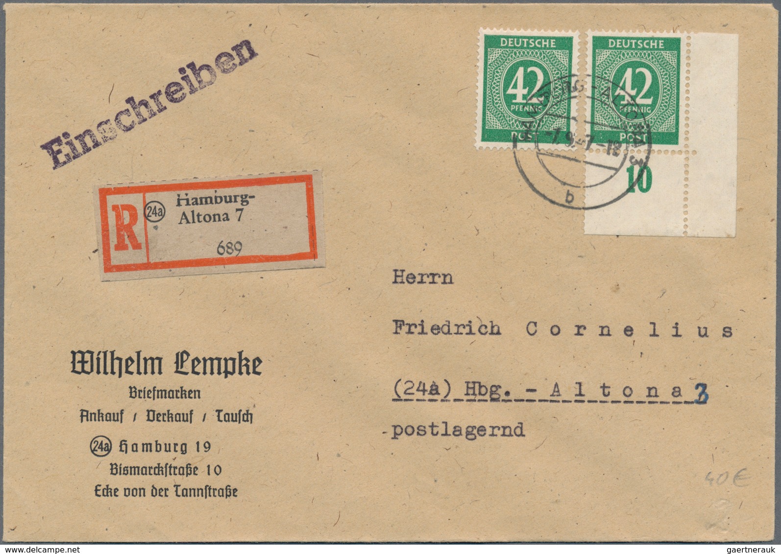 Alliierte Besetzung - Gemeinschaftsausgaben: 1946-1948, Posten Mit über 500 Briefen Und Belegen, Dab - Other & Unclassified