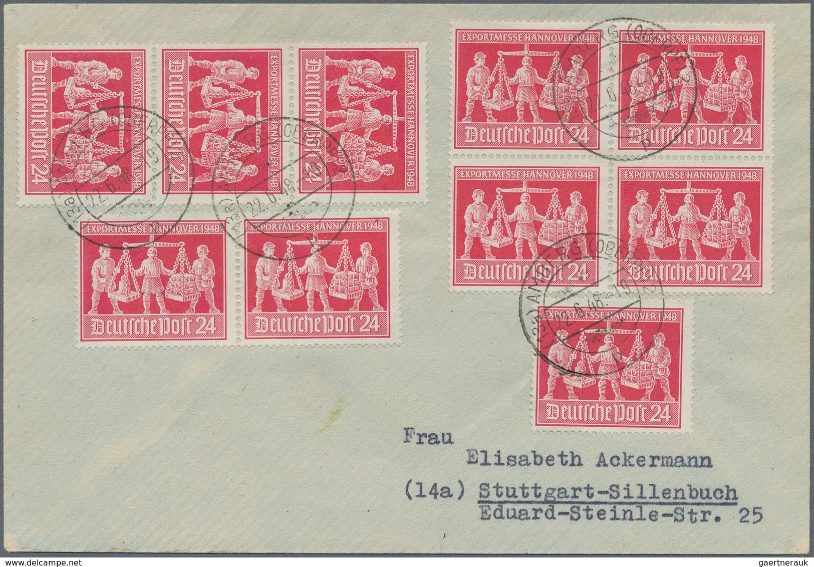 Alliierte Besetzung - Gemeinschaftsausgaben: 1948, ZEHNFACH, vielseitige Partie von ca. 110 Briefen
