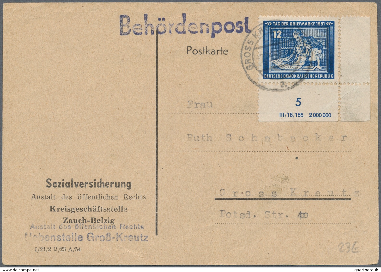 Sowjetische Zone Und DDR: 1945-1990, Posten Mit über 500 Briefen, Belegen Und Ganzsachen, Dabei Auch - Collections