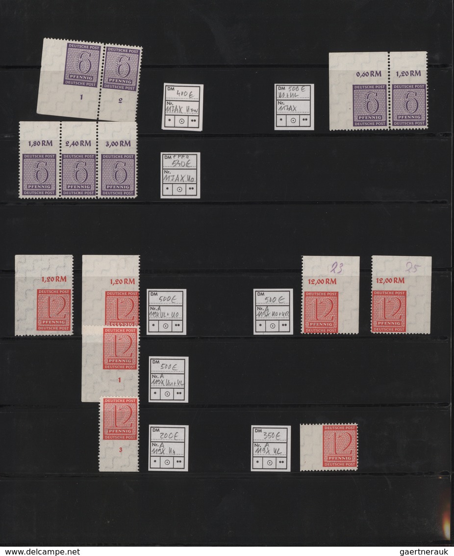 Sowjetische Zone: 1945/1949, Umfassender Sammlungsbestand In Acht Ringbindern Auf Blättern Und Steck - Other & Unclassified