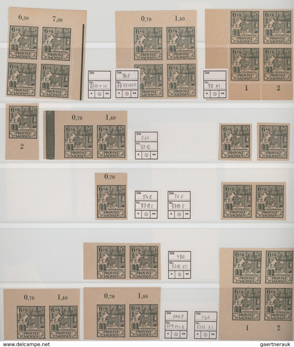 Sowjetische Zone: 1945/1949, Umfassender Sammlungsbestand In Acht Ringbindern Auf Blättern Und Steck - Other & Unclassified