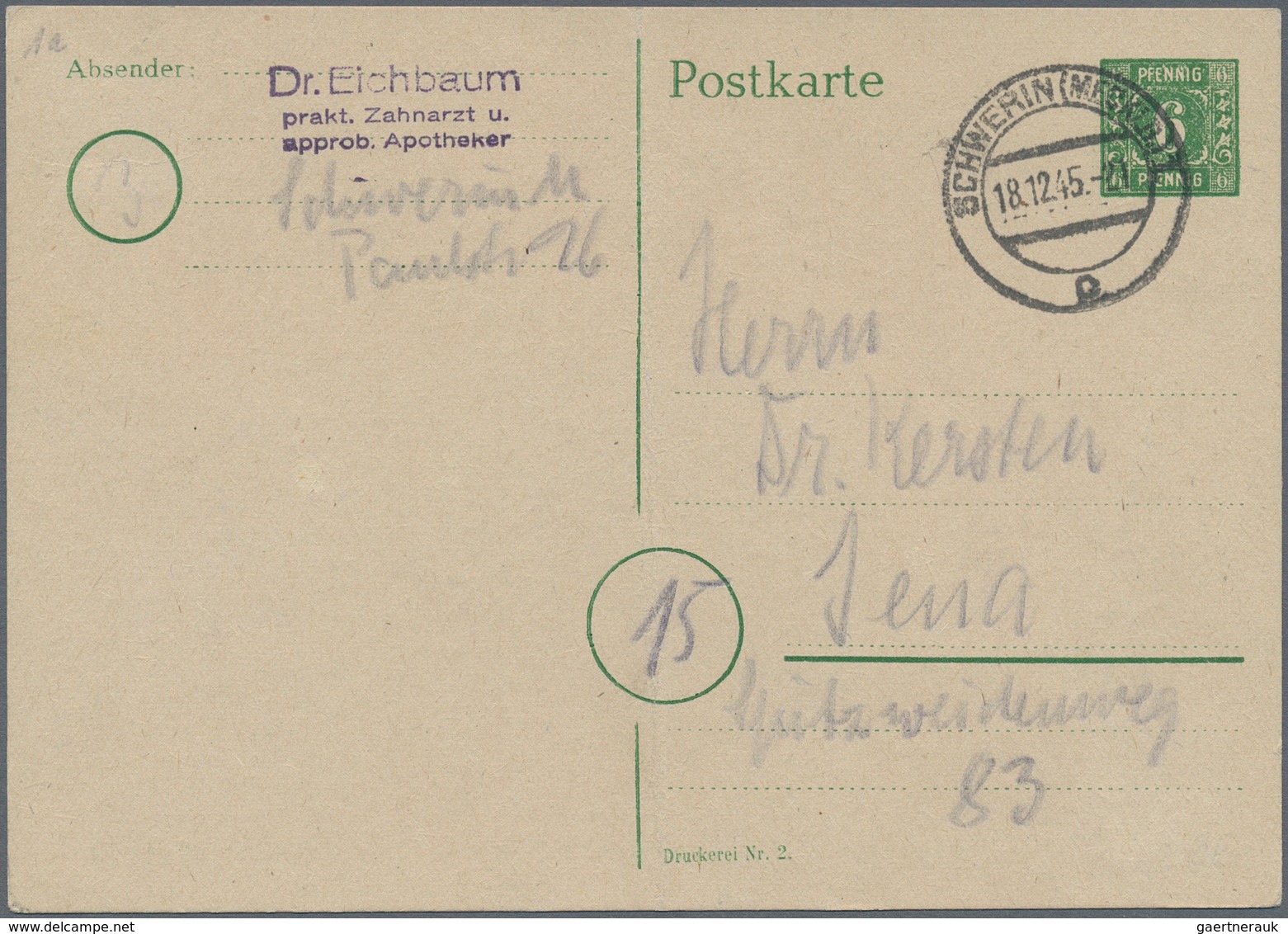 Sowjetische Zone: 1945/1950, Sehr Vielseitiger Und Ergiebiger Posten Von Ca. 380 Briefen Und Karten, - Autres & Non Classés