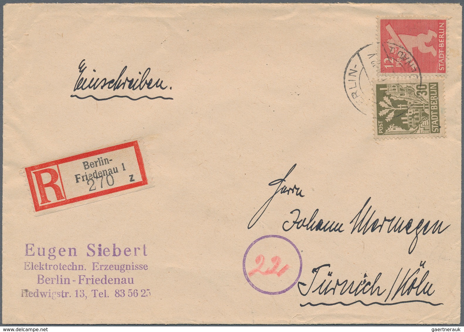 Sowjetische Zone: 1945/1950, sehr vielseitiger und ergiebiger Posten von ca. 380 Briefen und Karten,