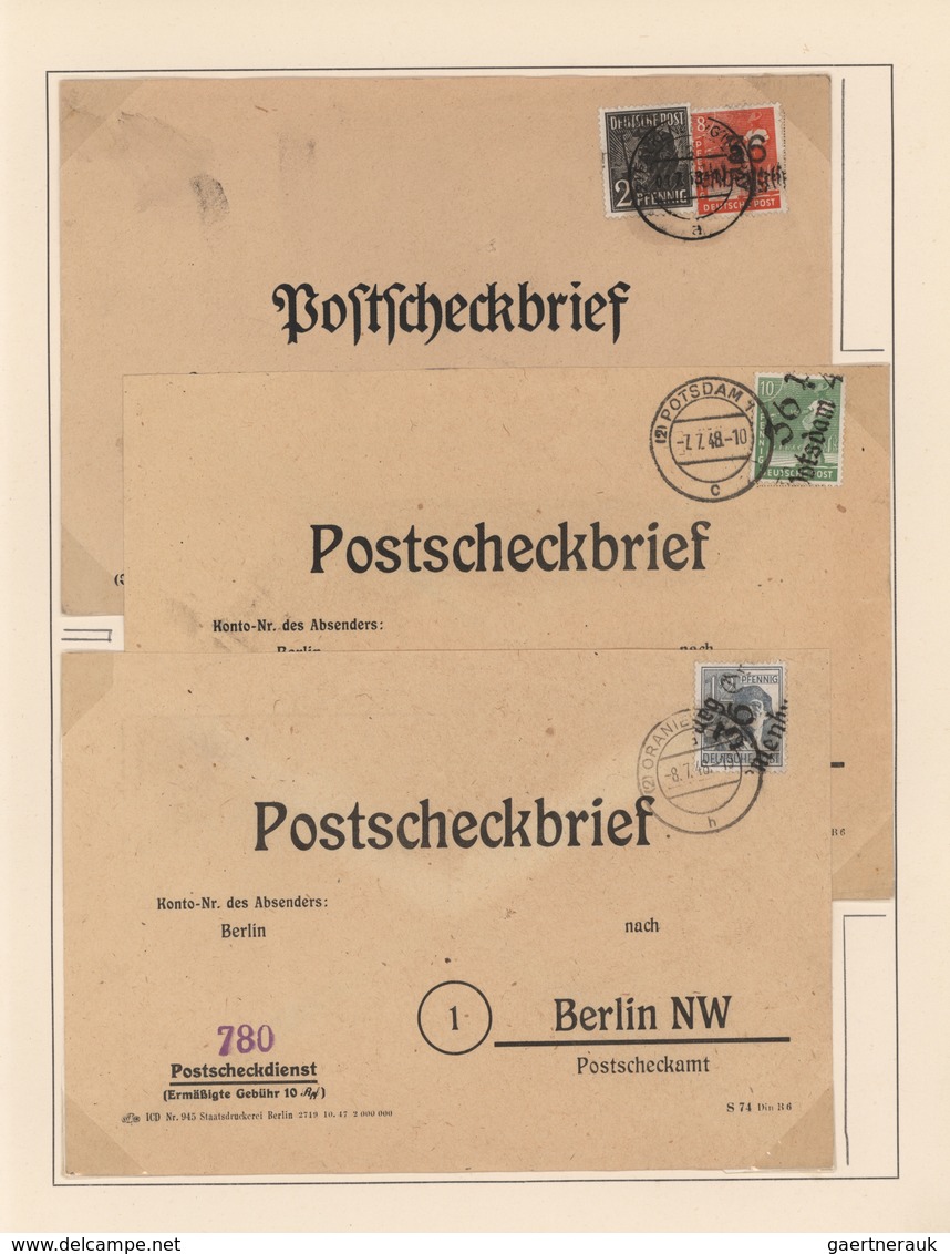 Sowjetische Zone: 1945-1949, gemischt angelegte, zum Teil auch doppelt geführte Sammlung mit vielen