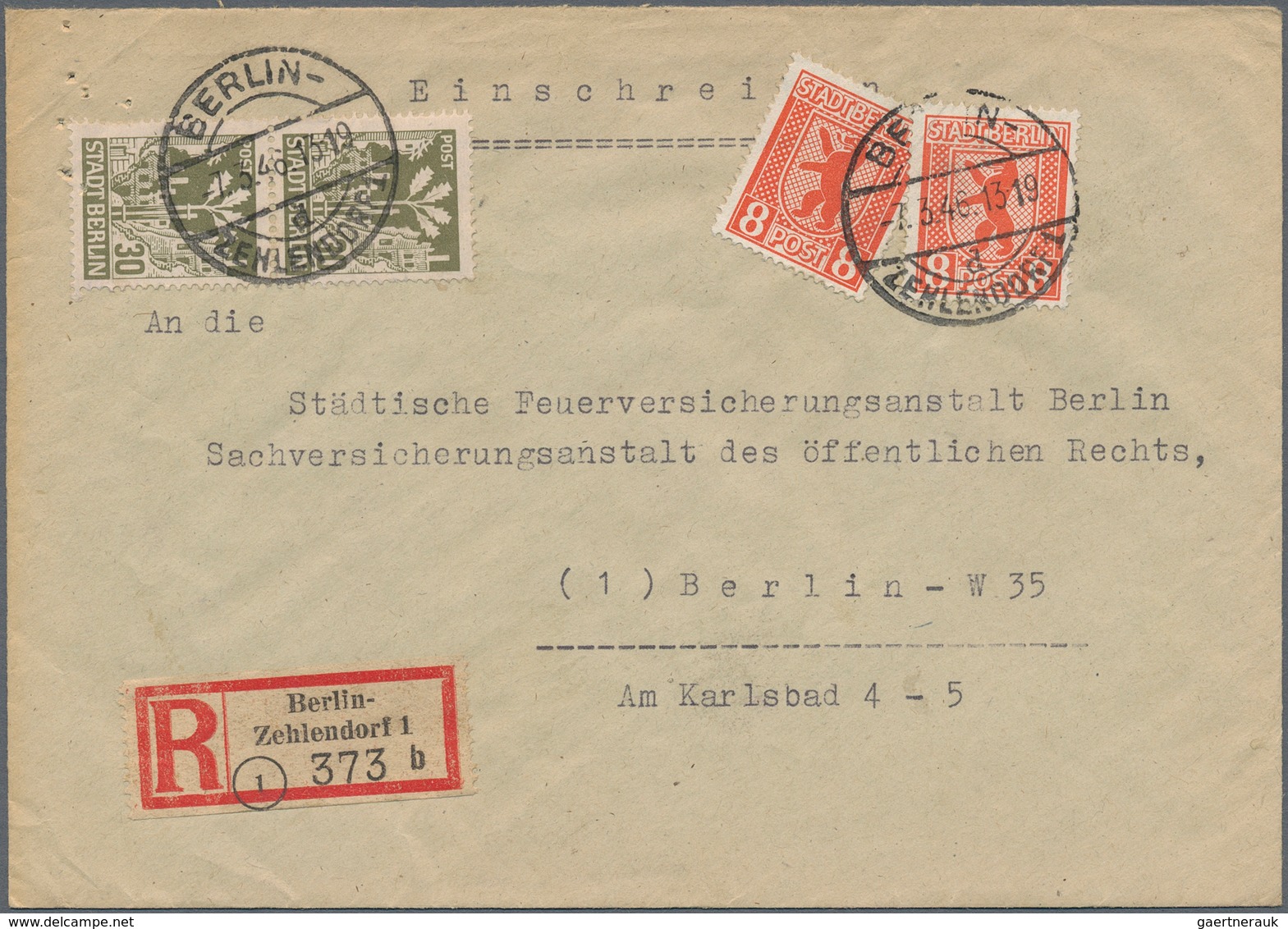 Sowjetische Zone - Berlin und Brandenburg: 1945/1946, Sammlung von ca. 115 Briefen/Karten/gebrauchte