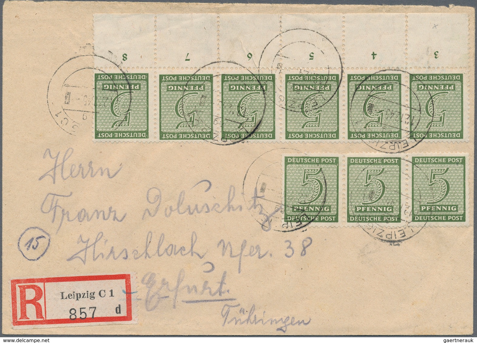 Sowjetische Zone - West-Sachsen: 1945/1946, Sammlung von ca. 228 Briefen/Karten, alles BEDARFSPOST u