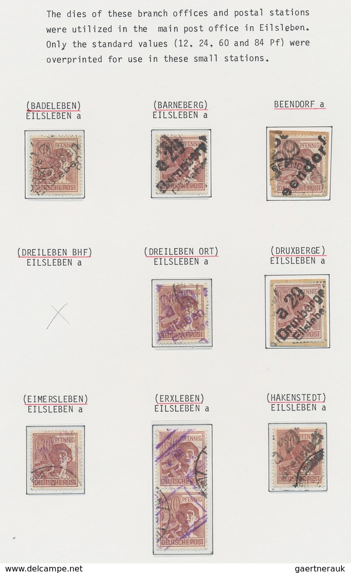 Sowj. Zone - Bezirkshandstempel: 1948, Sammlung Aus Verschiedenen Bezirken (Berlin, Dresden, Magdebu - Autres & Non Classés