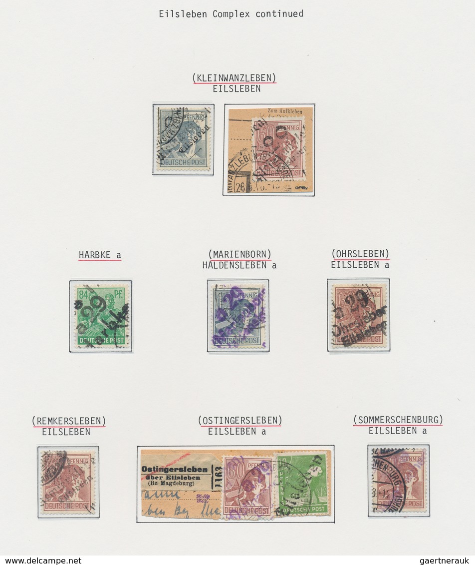 Sowj. Zone - Bezirkshandstempel: 1948, Sammlung Aus Verschiedenen Bezirken (Berlin, Dresden, Magdebu - Autres & Non Classés