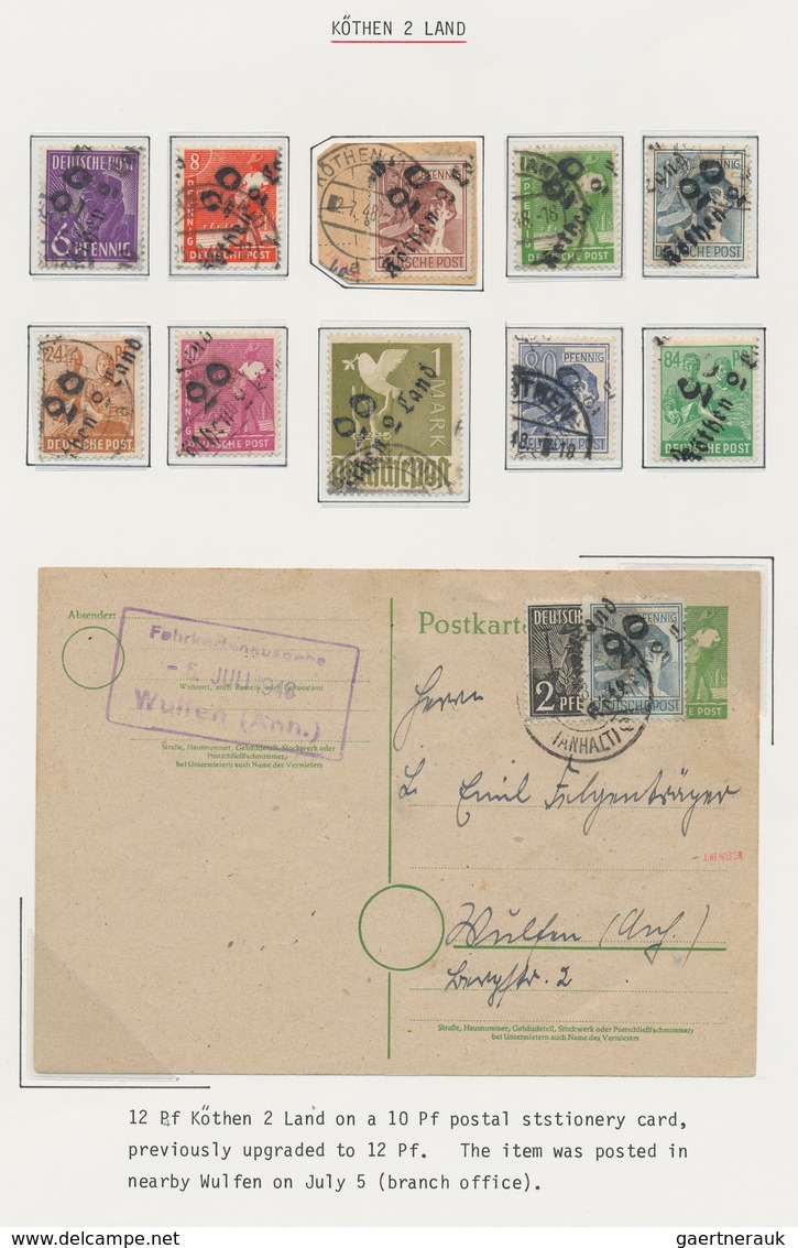 Sowj. Zone - Bezirkshandstempel: 1948, Sammlung Aus Verschiedenen Bezirken (Berlin, Dresden, Magdebu - Autres & Non Classés