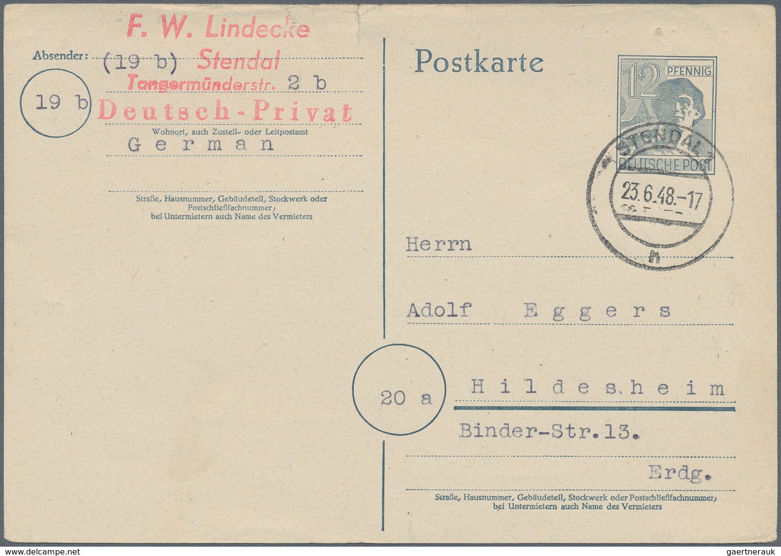 Sowjetische Zone - Zehnfachfrankaturen: 1948, vielseitige Partie von ca. 86 Briefen/Karten, augensch