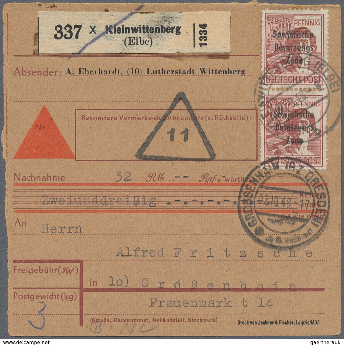 Sowjetische Zone - Allgemeine Ausgaben: 1948/1952, Sammlung von ca. 243 Briefen/Karten/gebrauchten G